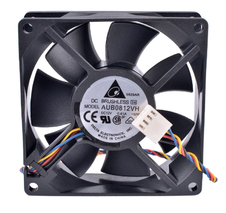 Original DELTA AUB0812VH Cooling Fan 12V 0.41A 4.92W 4wires AUB0812VH Fans